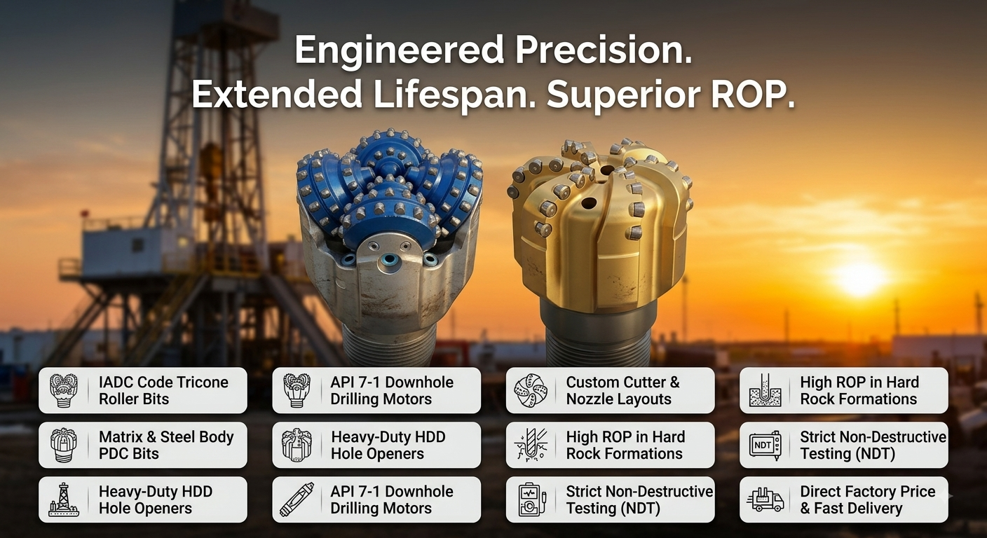 API 7-1 Tricone Rock Bit and PDC Drill Bit Manufacturer